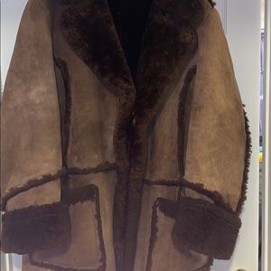 vintage men’s suede coat 54T